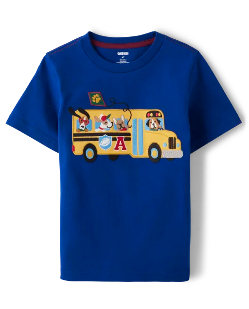 BOYS EMROIDERED T SHIRT